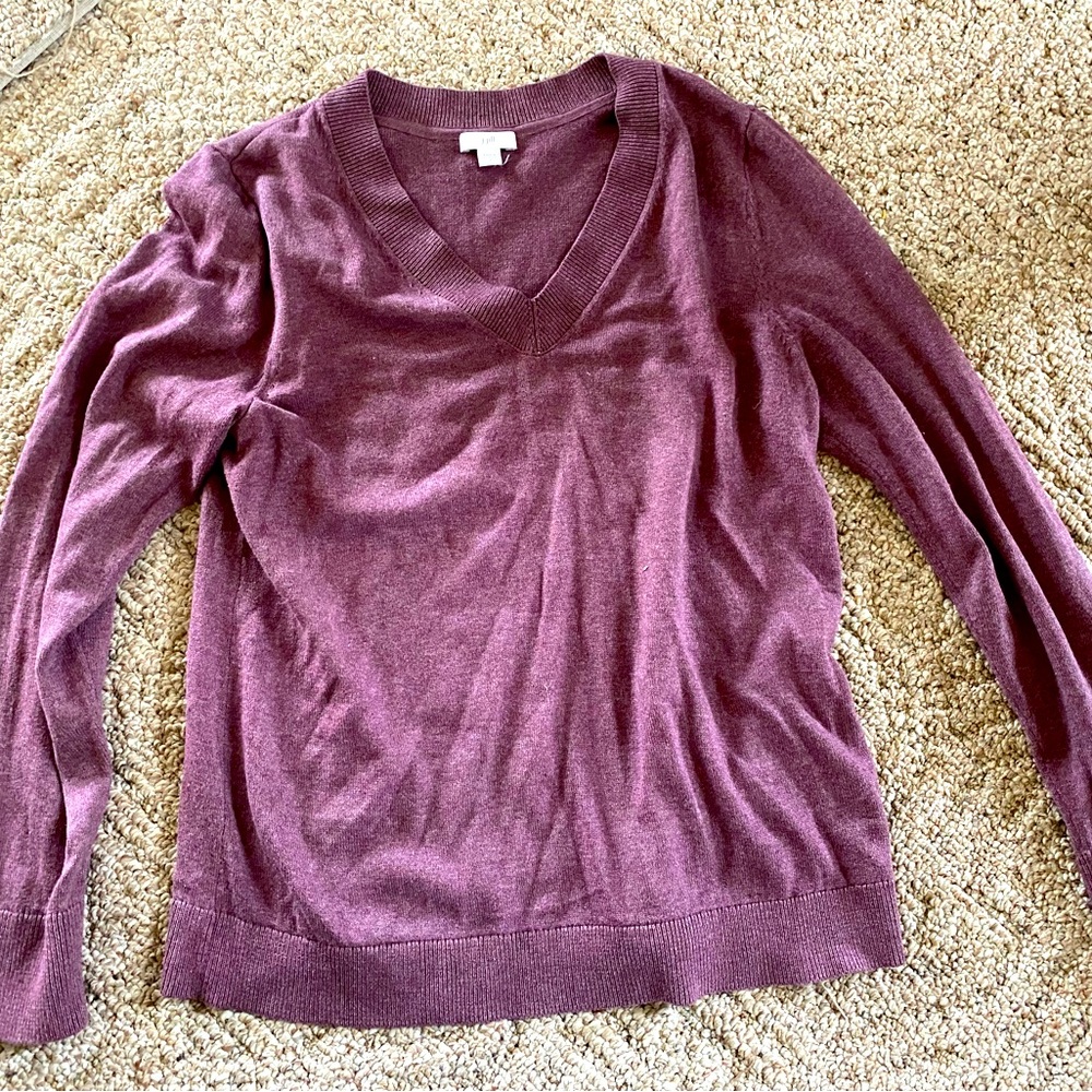 J. Jill purple sweater